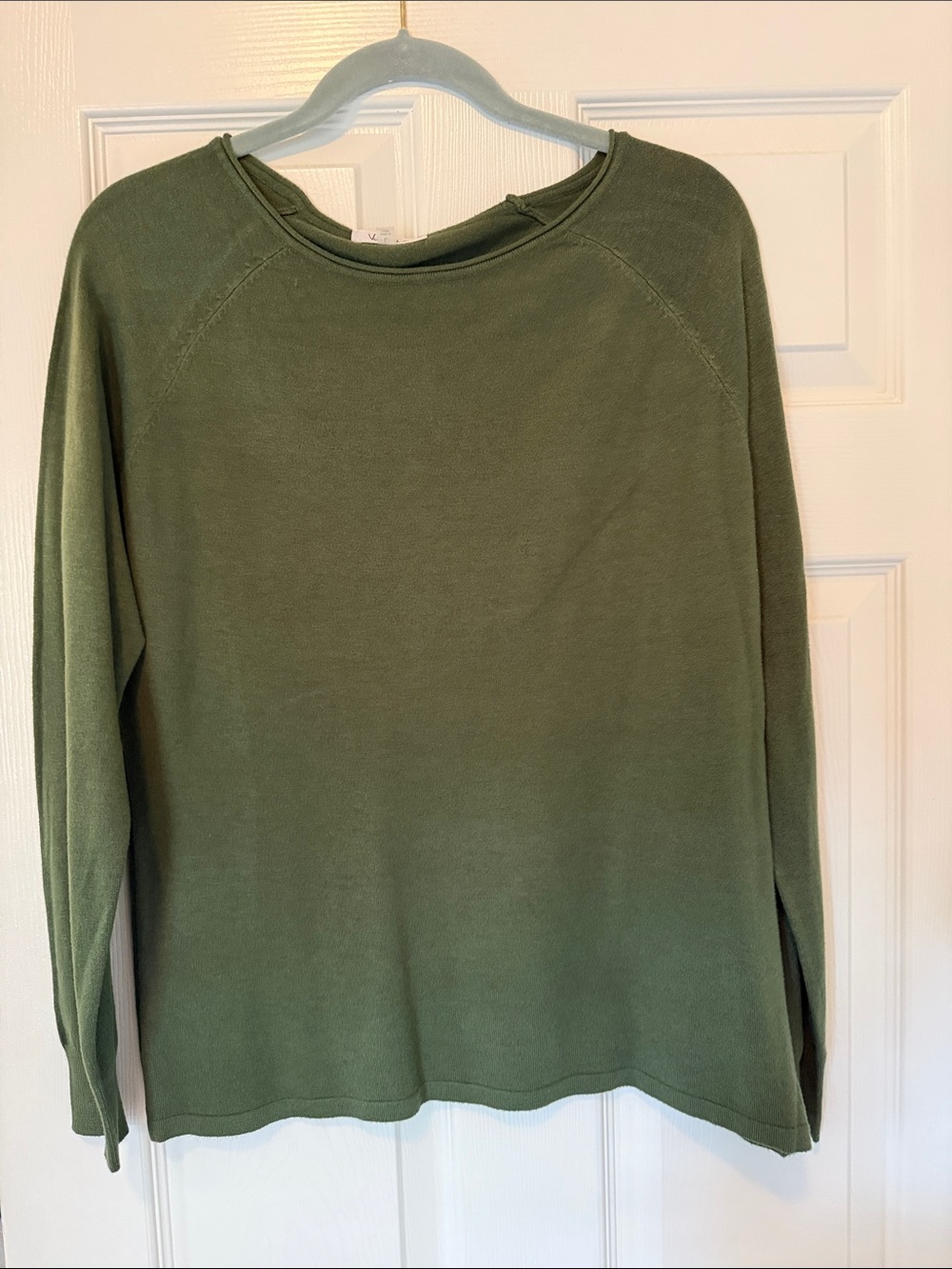 Vila Milano Women’s Olive Green Crewneck Sweater